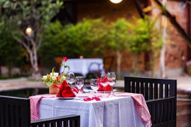 Dining at Poolside